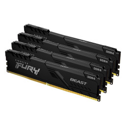 Kingston Technology FURY Beast módulo de memória 128 GB 4 x 32 GB DDR4 3200 MHz