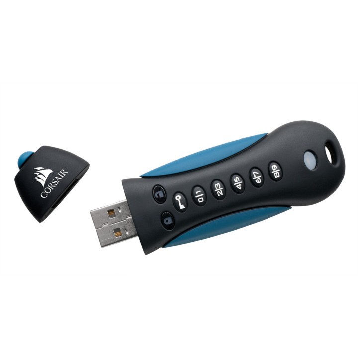 Corsair Padlock 3 unidade de memória USB 128 GB USB Type-A 3.2 Gen 1 (3.1 Gen 1) Preto, Azul