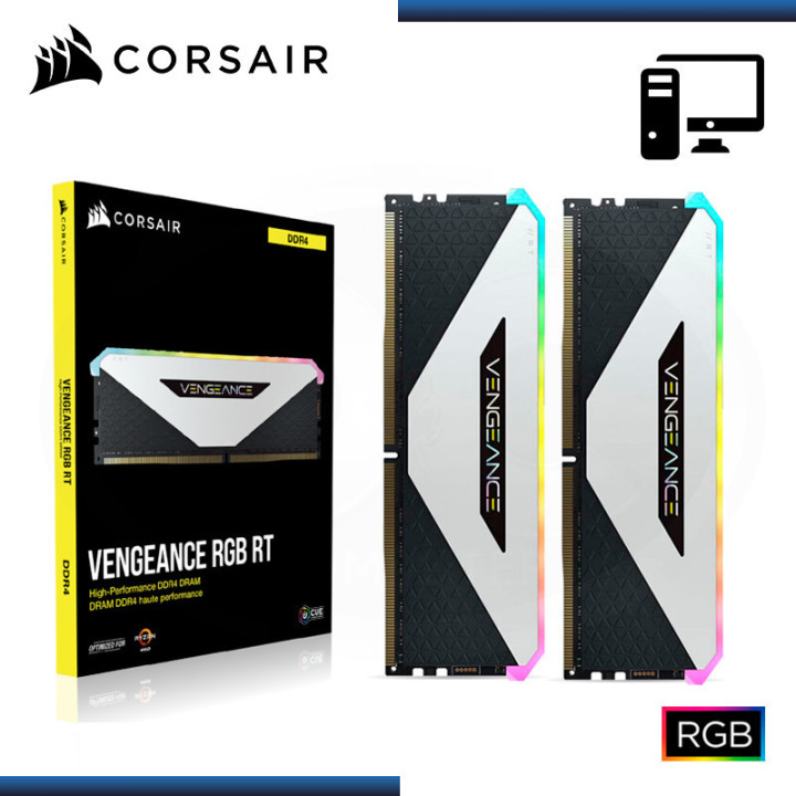 Memória Corsair Vengeance RGB RT 16GB (2x8GB) DDR4 3200MHz