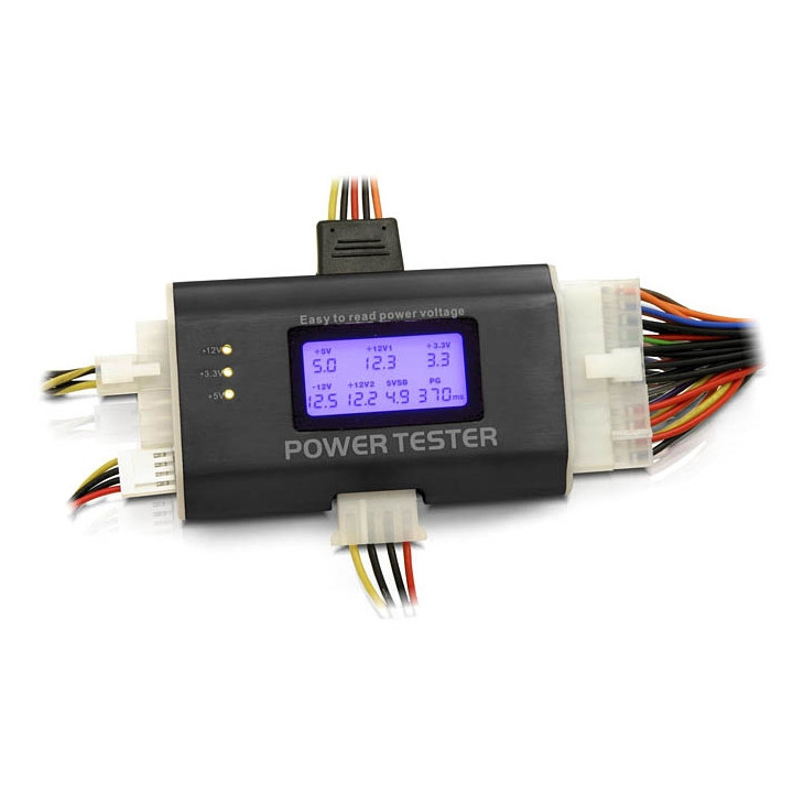 DeLOCK 18159 aparelho de teste de baterias Preto Branco