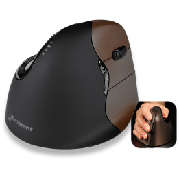 Evoluent VerticalMouse 4 rato Mão direita RF Wireless Ótico