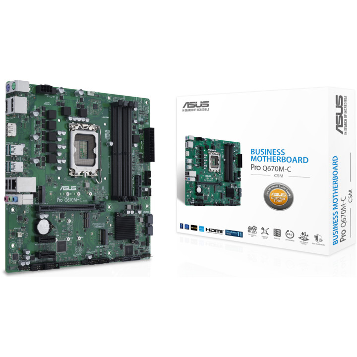 Motherboard ASUS PRO Q670M-C-CSM Intel Q670 LGA 1700 micro ATX