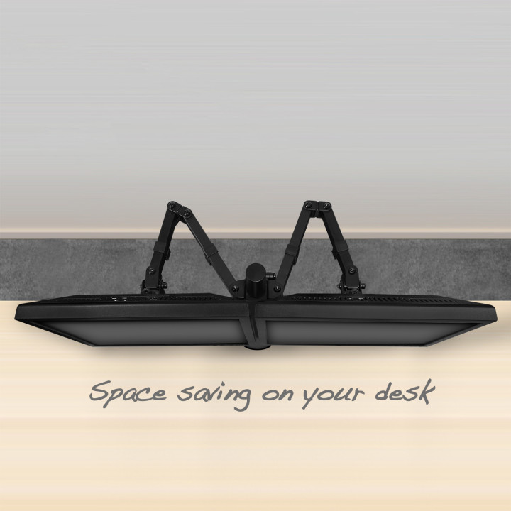 Ewent EW1512 montagem e suporte para monitores 81,3 cm (32") Clamp Preto