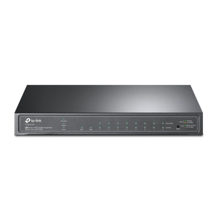 TP-Link TL-SG2210P Gerido L2 Gigabit Ethernet (10 100 1000) Power over Ethernet (PoE) Preto