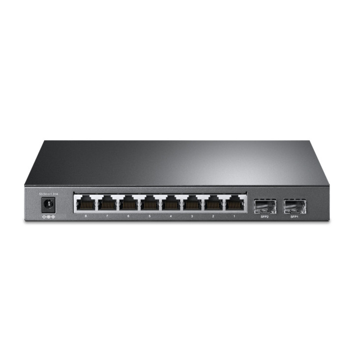 TP-Link TL-SG2210P Gerido L2 Gigabit Ethernet (10 100 1000) Power over Ethernet (PoE) Preto