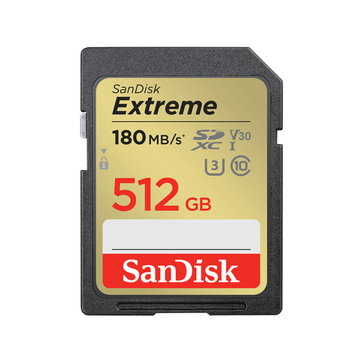 SanDisk Extreme 512 GB SDXC UHS-I Classe 10
