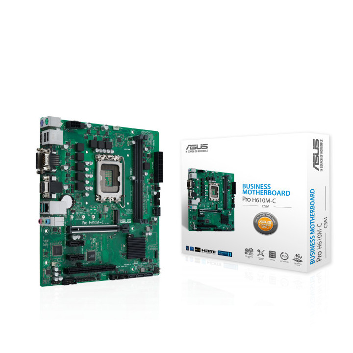 Motherboard ASUS Pro H610M-C-CSM Intel H610 LGA 1700 micro ATX