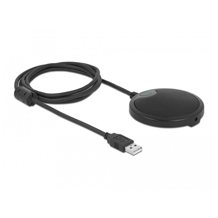 DeLOCK 20672 microfone Preto Microfone de conferência