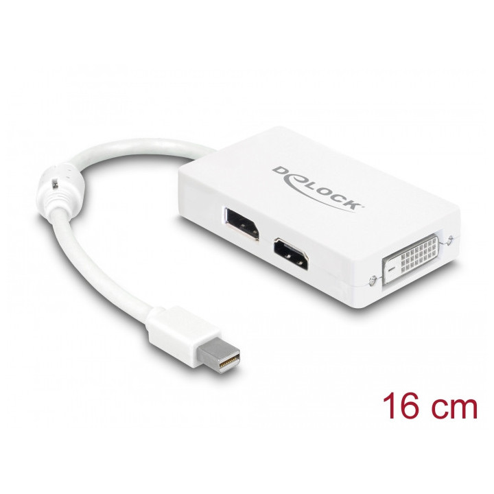 Delock Adapter mini DisplayPort 1.1 male p/ DisplayPort / HDMI / DVI