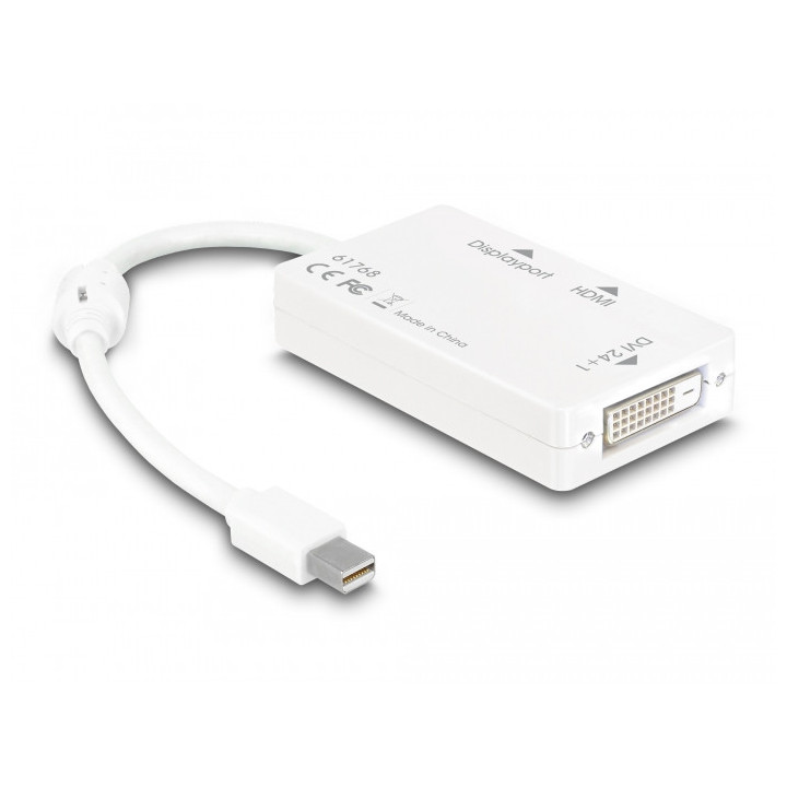 Delock Adapter mini DisplayPort 1.1 male p/ DisplayPort / HDMI / DVI