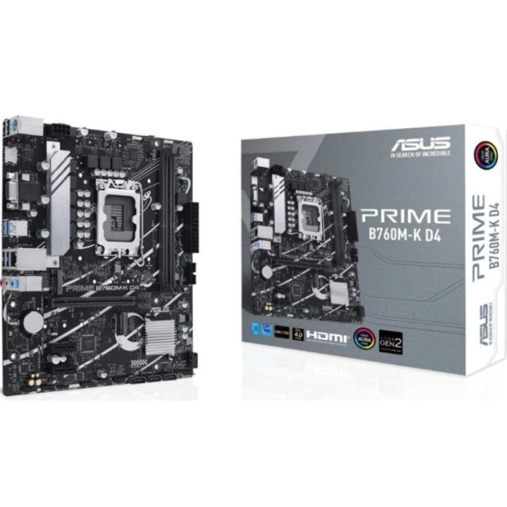 ASUS PRIME B760M-K D4 Intel B760 LGA 1700 micro ATX