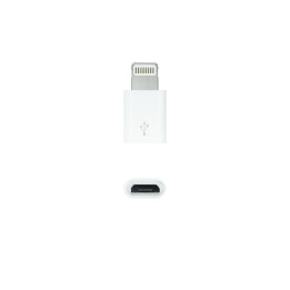 Nanocable 10.10.4100 adaptador para cabos Lightning Micro USB Branco
