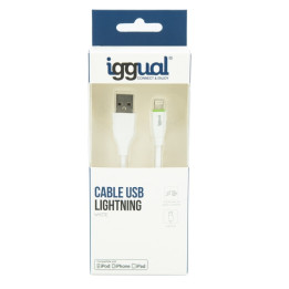 iggual IGG316955 cabo Lightning 1 m Branco
