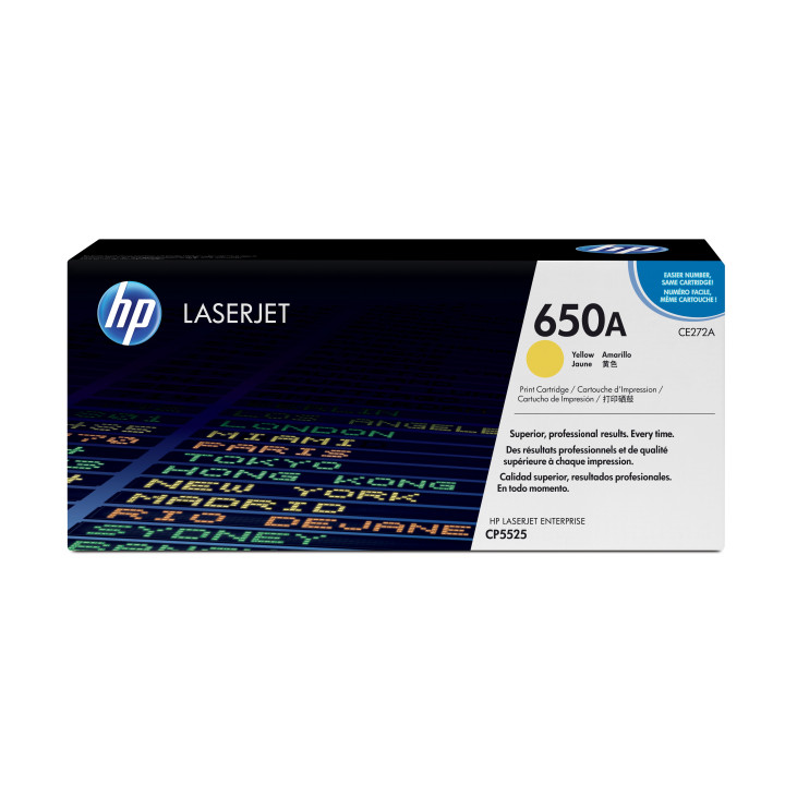 HP Toner LaserJet Original 650A Amarelo