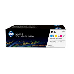 HP Conjunto Triplo de Toner Laserjet Original 128A Ciano Magenta Amarelo