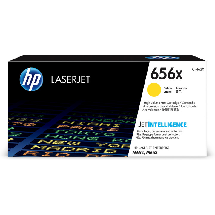 HP Toner LaserJet Original 656X Amarelo de elevado rendimento