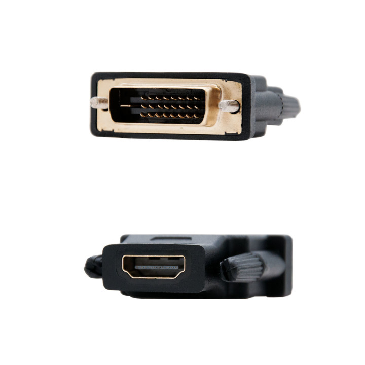 Nanocable 10.15.0700 adaptador para cabos DVI 24+1 HDMI Preto