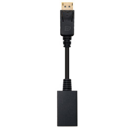Nanocable 10.16.0502 adaptador de cabo de vídeo 0,15 m Preto