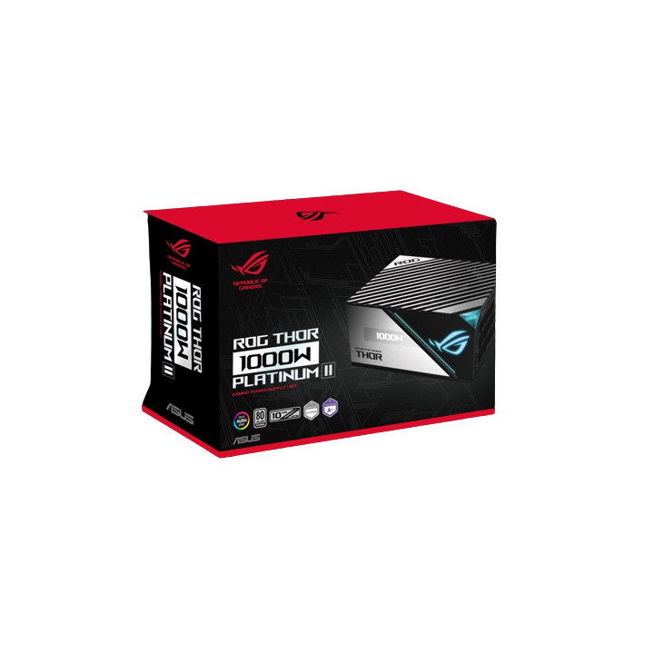ASUS ROG THOR 1000P2-GAMING fonte de alimentação 1000 W 20+4 pin ATX Preto, Prateado