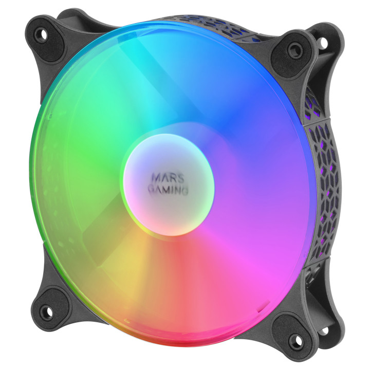 Mars Gaming MFDUO Sistema de Arrefecimento de Computador Caixa de computador Ventoinha 12 cm Preto