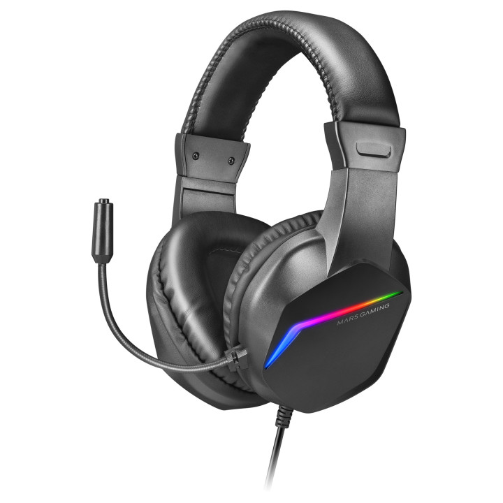 Mars Gaming MH122 auscultador Auscultadores Com fios Fita de cabeça Jogos USB Type-A Preto