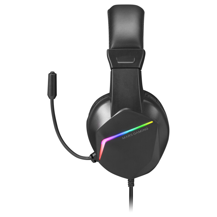 Mars Gaming MH122 auscultador Auscultadores Com fios Fita de cabeça Jogos USB Type-A Preto