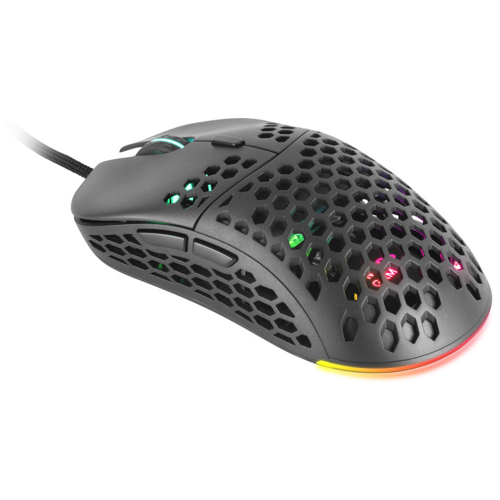 Mars Gaming MM55 rato Mão direita USB Type-A Ótico 12800 DPI