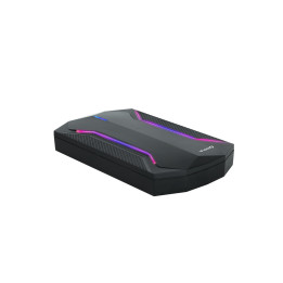 TooQ TQE-2599RGB Caixa para Discos Rígidos Compartimento HDD SSD Preto 2.5"