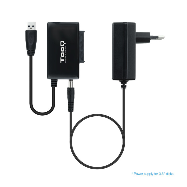 TooQ TQHDA-01A Docking Station para Discos Rígidos USB 3.2 Gen 1 (3.1 Gen 1) Type-A Preto