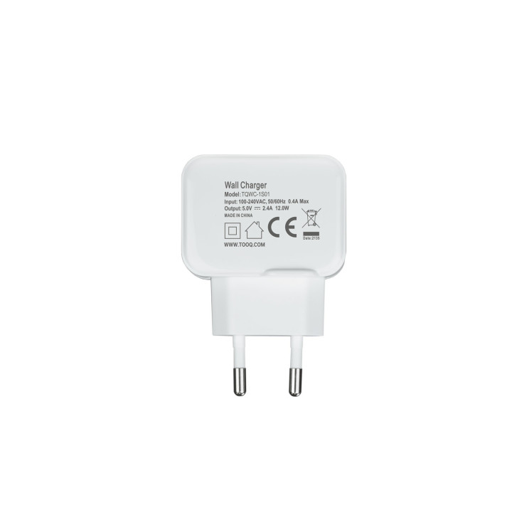 TooQ TQWC-1S01WT carregador de dispositivos móveis Branco Interior