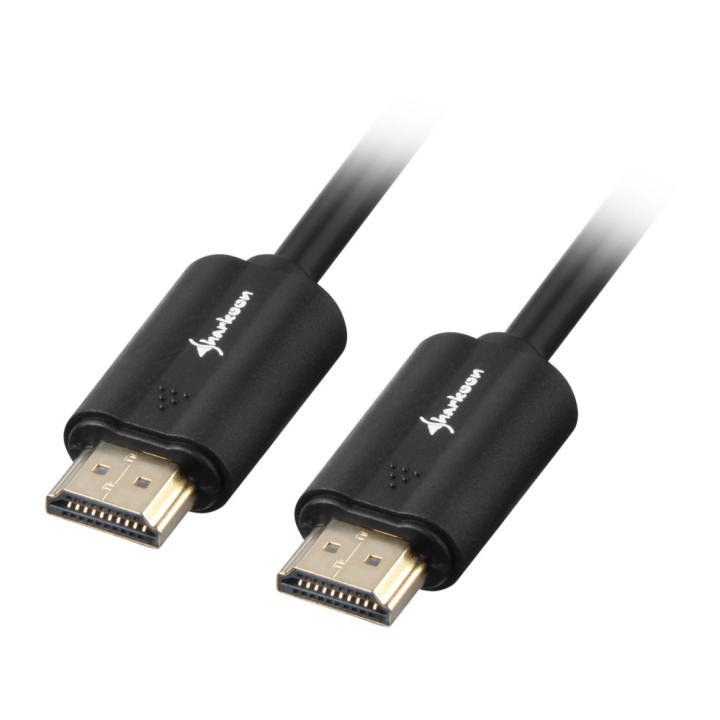 Sharkoon HDMI HDMI 4K, 5m cabo HDMI HDMI Type A (Standard) Preto