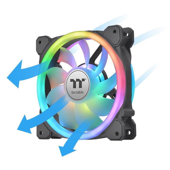 Thermaltake SWAFAN 12 RGB Caixa de computador Ventoinha 12 cm Preto 3 unidade(s)