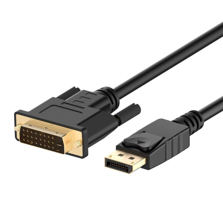 Ewent EC1441 adaptador de cabo de vídeo 1,8 m DisplayPort DVI-D Preto