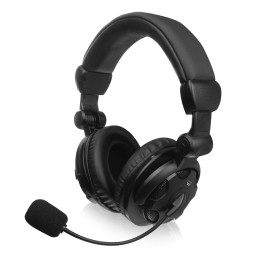 Ewent EW3564 auscultador Auscultadores Com fios Fita de cabeça Chamadas Música Preto