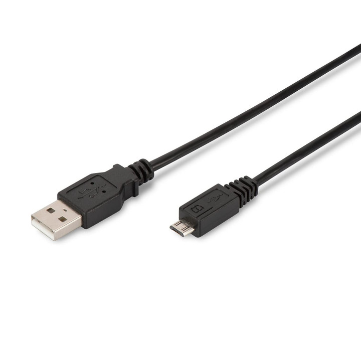 Ewent EC1020 cabo USB 1,8 m USB 2.0 USB A Micro-USB A Preto