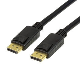 LogiLink CV0120 cabo DisplayPort 2 m Preto