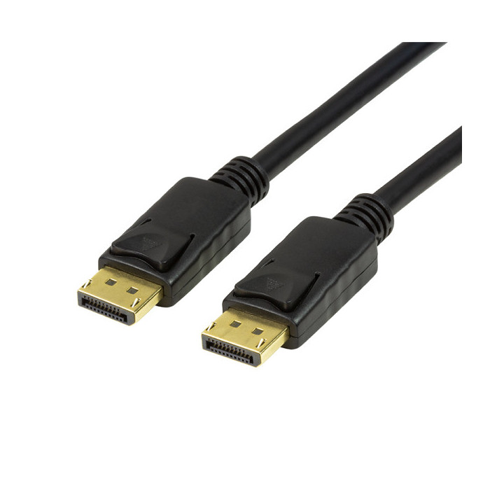 LogiLink CV0120 cabo DisplayPort 2 m Preto