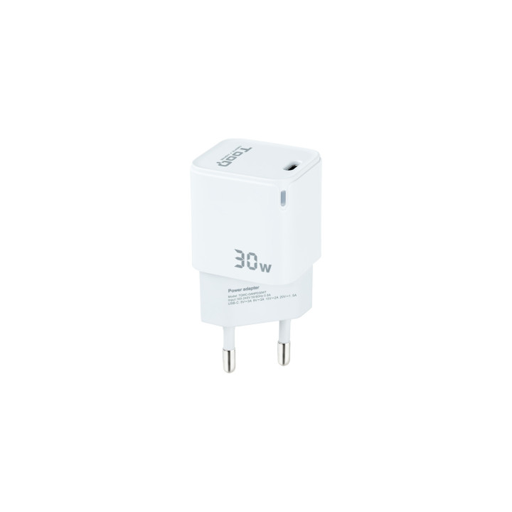 TooQ TQWC-GANPD30WT carregador de dispositivos móveis Branco Interior