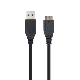 Ewent EC1017 cabo USB 3 m USB 3.2 Gen 1 (3.1 Gen 1) USB A Micro-USB B Preto