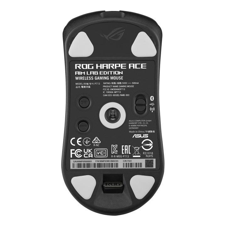 ASUS ROG Harpe Ace Aim Lab Edition rato Ambidestro RF Wireless + Bluetooth + USB Type-A Ótico 36000 DPI