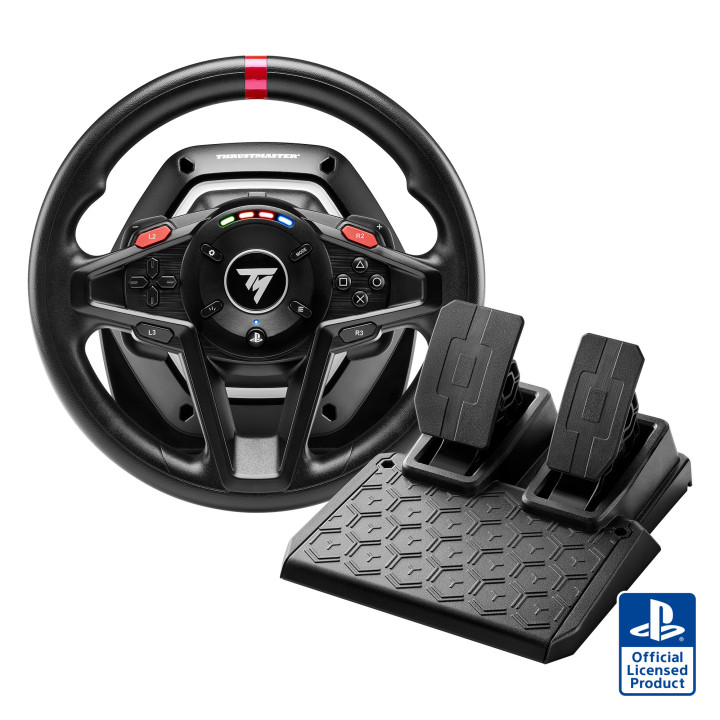 Thrustmaster T128 Preto USB Volante + Pedais Analógico PC, PlayStation 4, PlayStation 5