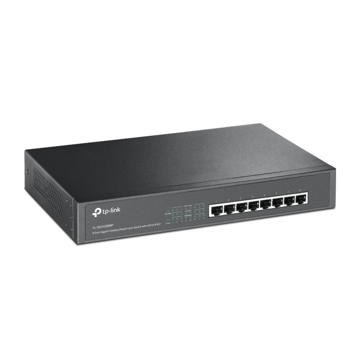 TP-Link TL-SG1008MP Não-gerido Gigabit Ethernet (10 100 1000) Power over Ethernet (PoE) 1U Preto