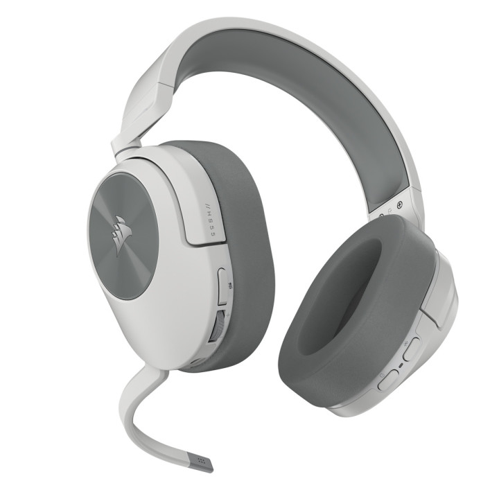 Corsair HS55 WIRELESS Auscultadores Sem fios Fita de cabeça Jogos Bluetooth Branco