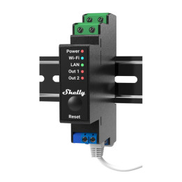 Shelly Pro 2PM relé de energia Preto 2