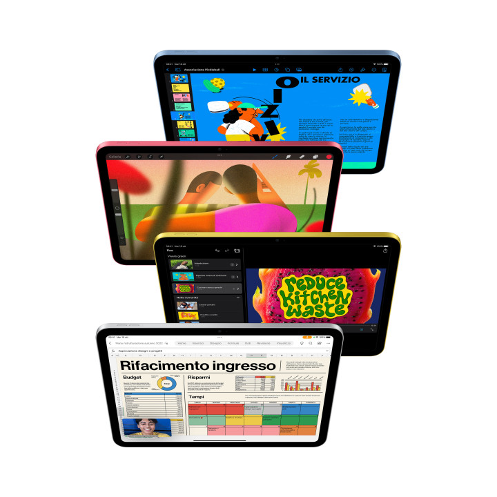 Apple iPad 5G TD-LTE & FDD-LTE 64 GB 27,7 cm (10.9") Wi-Fi 6 (802.11ax) iPadOS 16 Amarelo
