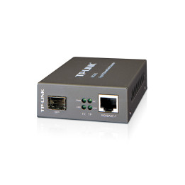 TP-Link MC220L conversor de rede de média 1000 Mbit s Multimodo, Modo único Preto