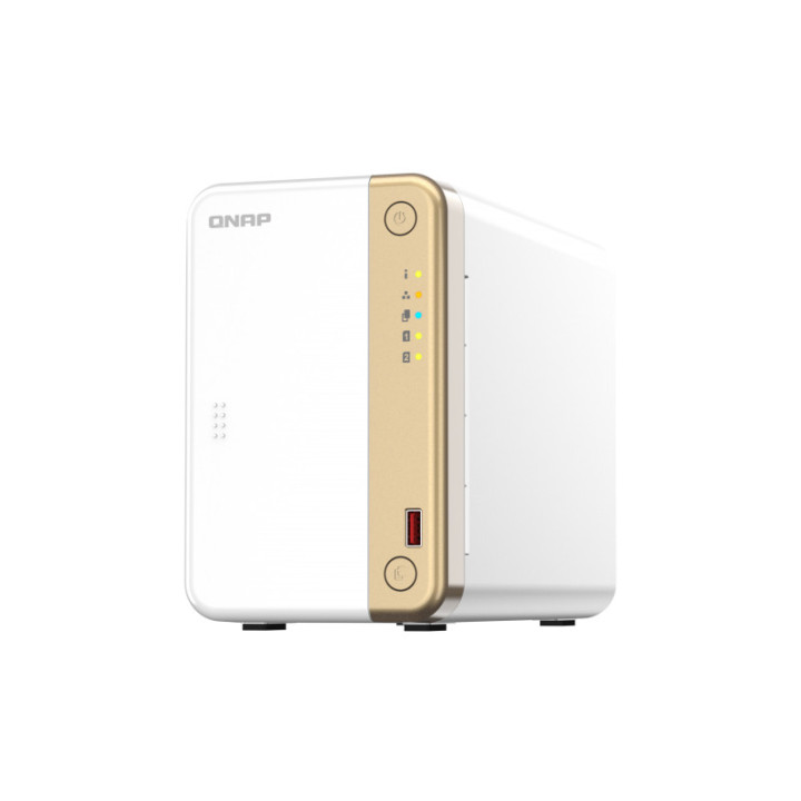 QNAP TS-262 NAS Tower Ethernet LAN Dourado, Branco N4505