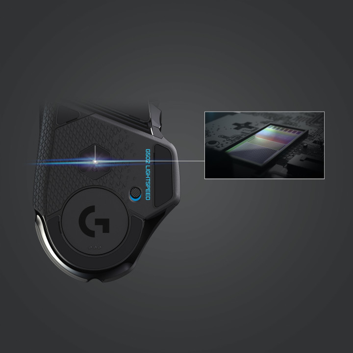 Logitech G G502 Lightspeed rato Mão direita RF Wireless 25600 DPI