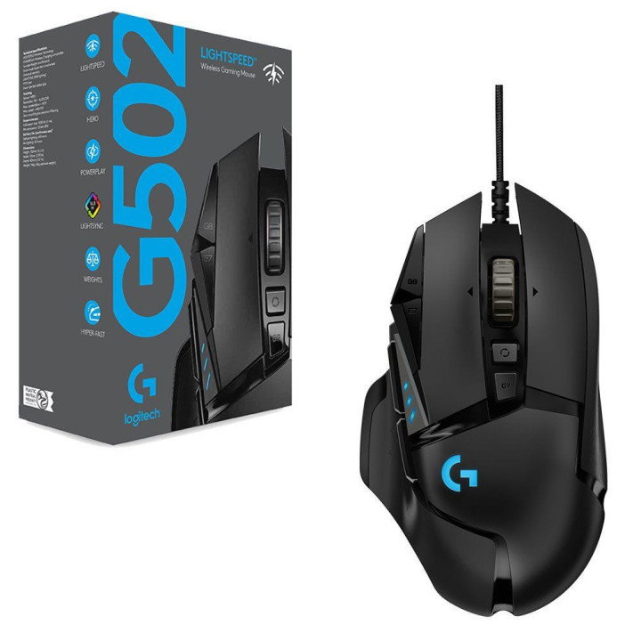 Rato Logitech G G502 Lightspeed RF Wireless 25600 DPI