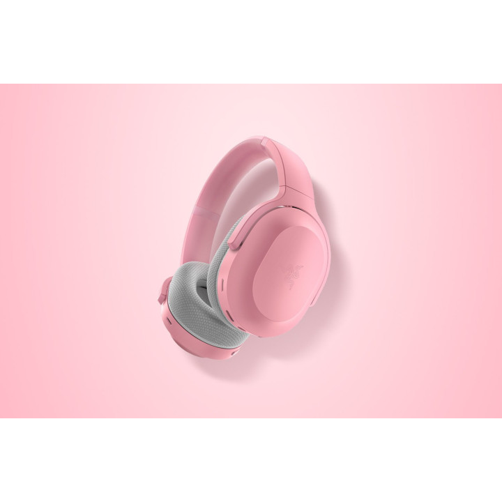 Razer RZ04-03790300-R3M1 auscultador Auscultadores Sem fios Fita de cabeça Jogos USB Type-C Bluetooth Cinzento, Rosa